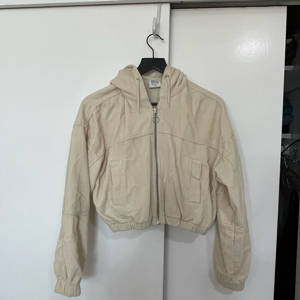 UO cropped ribbed jacket